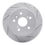 R1 07-12 Lexus Es350 Rear Right Drilled & Slotted Geo-Carbon Rotor