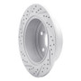 R1 07-12 Lexus Es350 Rear Right Drilled & Slotted Geo-Carbon Rotor