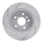 R1 07-12 Lexus Es350 Rear Right Drilled & Slotted Geo-Carbon Rotor