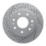 R1 09-09 Ford F-150 Rwd Front Right Drilled & Slotted Geo-Carbon Rotor