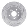 R1 07-12 Lexus Es350 Rear Left Drilled & Slotted Geo-Carbon Rotor
