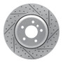 R1 04-10 BMW 535I Rear Right Drilled & Slotted Geo-Carbon Rotor