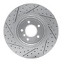 R1 04-10 BMW 535I Rear Right Drilled & Slotted Geo-Carbon Rotor