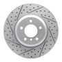 R1 04-10 BMW 645Ci Front Left Drilled & Slotted Geo-Carbon Rotor