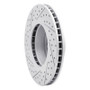 R1 04-10 BMW 525Xi Front Right Drilled & Slotted Geo-Carbon Rotor