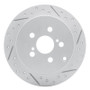 R1 00-10 Pontiac Vibe Rear Right Drilled & Slotted Geo-Carbon Rotor