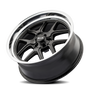 Ridler 610 20x8.5 / 5x120.65 BP / 0mm Offset / 83.82mm Hub Matte Black Polished Wheel