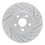 R1 00-10 Pontiac Vibe Front Right Drilled & Slotted Geo-Carbon Rotor