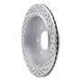 R1 07-17 Ford Expedition Rear Left Drilled & Slotted Geo-Carbon Rotor