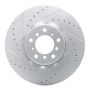 R1 00-03 BMW M5 Right Front Drilled & Slotted Geo-Carbon Rotor