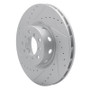 R1 00-03 BMW M5 Right Front Drilled & Slotted Geo-Carbon Rotor