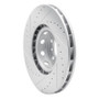 R1 00-03 BMW M5 Left Front Drilled & Slotted Geo-Carbon Rotor