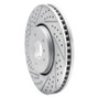 R1 05-14 Infiniti Fx37 Front Left Drilled & Slotted Geo-Carbon Rotor