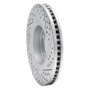 R1 05-14 Infiniti Fx37 Front Left Drilled & Slotted Geo-Carbon Rotor
