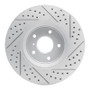 R1 05-14 Infiniti Fx37 Front Left Drilled & Slotted Geo-Carbon Rotor