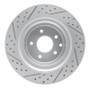 R1 07-15 Infiniti Q60 Rear Right Drilled & Slotted Geo-Carbon Rotor