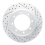 R1 05-12 Ford F-450 Super Duty Rear Right Drilled & Slotted Geo-Carbon Rotor