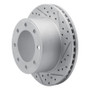 R1 05-12 Ford F-250 2WD (Super Duty) Rear Right Drilled & Slotted Geo-Carbon Rotor