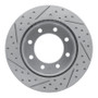 R1 05-12 Ford F-250 2WD (Super Duty) Rear Right Drilled & Slotted Geo-Carbon Rotor