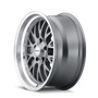 Ridler 607 20x8.5 / 5x120.65 BP / 0mm Offset / 83.82mm Hub Gloss Grey Machined Wheel