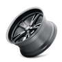 Ridler 606 20x9 / 5x115 BP / 18mm Offset / 72.62mm Hub Matte Black Wheel