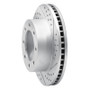 R1 05-12 Ford F-350 Super Duty 4WD Front Right Drilled & Slotted Geo-Carbon Rotor