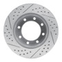 R1 05-12 Ford F-350 Super Duty 4WD Front Right Drilled & Slotted Geo-Carbon Rotor