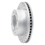 R1 05-12 Ford F-350 Super Duty 2WD Front Left Drilled & Slotted Geo-Carbon Rotor