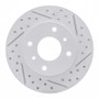 R1 89-13 Infiniti G20 Front Right Drilled & Slotted Geo-Carbon Rotor
