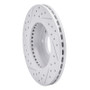 R1 89-13 Infiniti G20 Front Right Drilled & Slotted Geo-Carbon Rotor