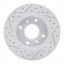 R1 89-13 Infiniti G20 Front Right Drilled & Slotted Geo-Carbon Rotor