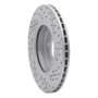 R1 01-08 BMW 330Xi Front Left Drilled & Slotted Geo-Carbon Rotor