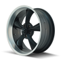Ridler 695 20x8.5 / 5x120.65 BP / 0mm Offset / 83.82mm Hub Matte Black Machined Wheel