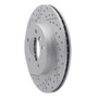 R1 99-08 BMW Z4 Front Left Drilled & Slotted Geo-Carbon Rotor