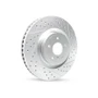 R1 17-21 Honda Clarity Front Left Drilled & Slotted Geo-Carbon Rotor