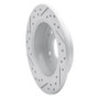 R1 97-06 Acura Integra Rear Right Drilled & Slotted Geo-Carbon Rotor
