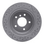 R1 96-03 BMW 530I Rear Right Drilled & Slotted Geo-Carbon Rotor
