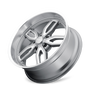 Ridler 608 18x9 / 5x127 BP / 0mm Offset / 78.3mm Hub Gloss Grey Milled Wheel