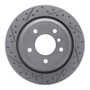 R1 96-03 BMW 525I (USA/Canada) Rear Left Drilled & Slotted Geo-Carbon Rotor