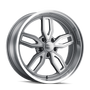 Ridler 608 18x9 / 5x114.3 BP / 0mm Offset / 72.62mm Hub Gloss Grey Milled Wheel