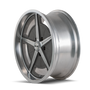 Ridler 605 18x9.5 / 5x120.65 BP / 0mm Offset / 83.82mm Hub Matte As-Cast Machined Wheel