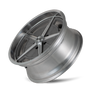 Ridler 605 18x9.5 / 5x120.65 BP / 0mm Offset / 83.82mm Hub Matte As-Cast Machined Wheel