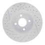 R1 02-04 Ford Focus Front Right Drilled & Slotted Geo-Carbon Rotor