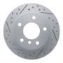 R1 95-99 BMW 318Ti Rear Left Drilled & Slotted Geo-Carbon Rotor