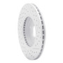 R1 02-04 Ford Focus Front Left Drilled & Slotted Geo-Carbon Rotor