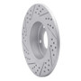 R1 95-98 BMW Z3 Front Right Drilled & Slotted Geo-Carbon Rotor
