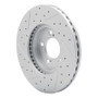 R1 93-07 Ford Taurus Excl Sho Front Right Drilled & Slotted Geo-Carbon Rotor