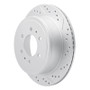 R1 04-11 Ford F-150 Rwd Rear Right Drilled & Slotted Geo-Carbon Rotor