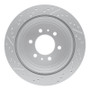 R1 04-11 Ford F-150 Rwd Rear Right Drilled & Slotted Geo-Carbon Rotor