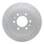 R1 04-11 Ford F-150 4WD Rear Left Drilled & Slotted Geo-Carbon Rotor